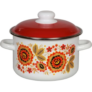 Image 1 of Сталь Эмаль Р-Тенджера 4lt "Хохлома" 20cm (6RD201M) (0129162)