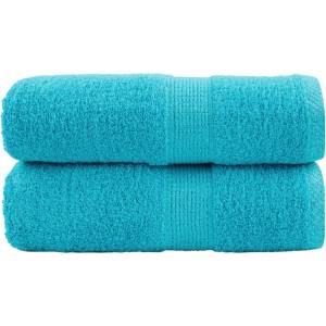 vidaXL Премиум кърпи за пране SOLUND 2 бр. тюркоазени 30x30 см 600 г/м2 (137443)