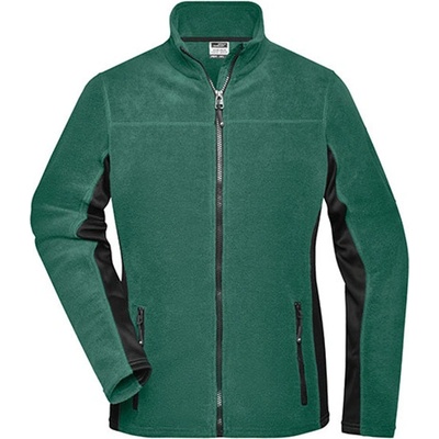 James&Nicholson dámska fleecová mikina JN841 Dark Green