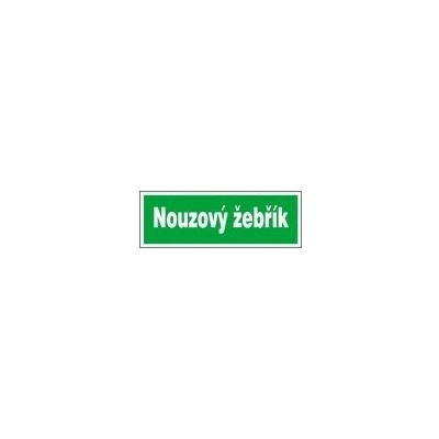 Tabulka - Nouzový žebřík 40 x 14 cm