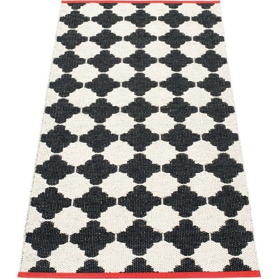 Pappelina Черно-бяла пътека за открито и закрито 70x150 cm Marre Black Coral - Pappelina (MAX715)