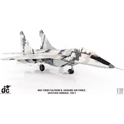 JC Wings MiG-29UB Fulcrum-B Ukrainian Air Force White 91 Vasylkiv AB Ukraine 2021 1:72