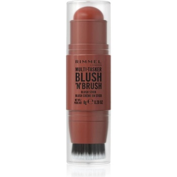 Rimmel Multi-Tasker Blush'N'brush руж в стик с четка цвят 350 Roasted Peach 8 гр