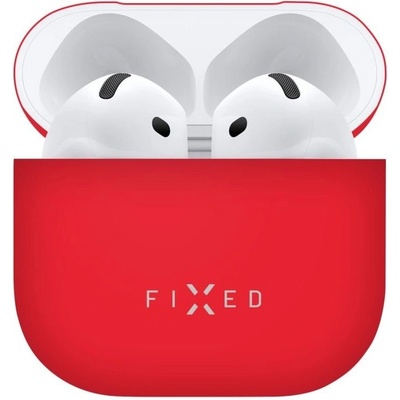 FIXED Silky Ultratenké silikonové puzdro pre Apple AirPods 4 FIXSIL-1473-RD
