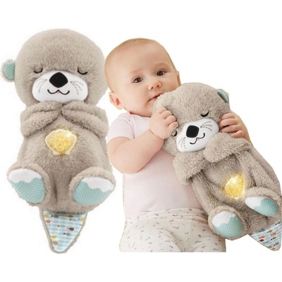 Fisher-Price Vydra Dýchací Humming plyšový mazlíček přítulníček pro miminka 0+ FXC66 – Zboží Dáma