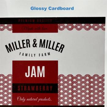 Image 1 of Glossy Cardboard (FSC) label test roll - 10 cm x 4 meter (testroll12)