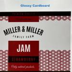  Glossy Cardboard (FSC) label test roll - 10 cm x 4 meter (testroll12)