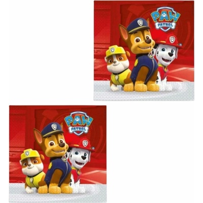 GODAN Ubrousky paw patrol tlapková patrola 40 ks 33x33cm