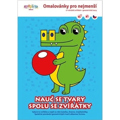 Nauč se tvary spolu se zvířátky - Omalovánky pro nejmenší