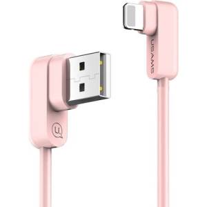USAMS Kabel kątowy U-flow Lightning 1 m розов (Usa000189)