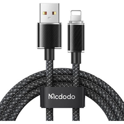 Mcdodo Кабел Mcdodo CA-3640, USB-A към Lightning, 1.2m, черен (CA-3640)
