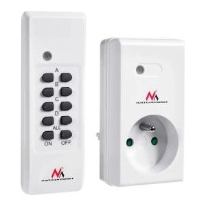 Maclean MCE151 remote controlled outlet internal 1 piece, programmable + battery for remote control