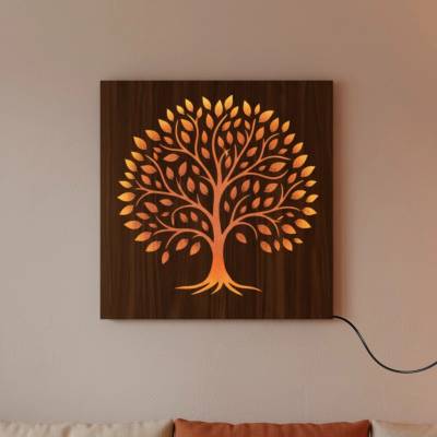 SENTOP | LED obraz Strom života – dřevěný obraz s podsvícením | SENTOP LED0561