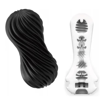 TENGA Оригинален мастурбатор Tenga Flex Rocky Black