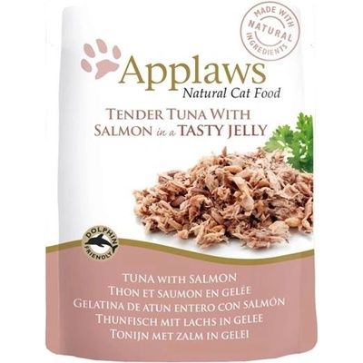 Applaws Cat tuňák a losos jelly 70 g