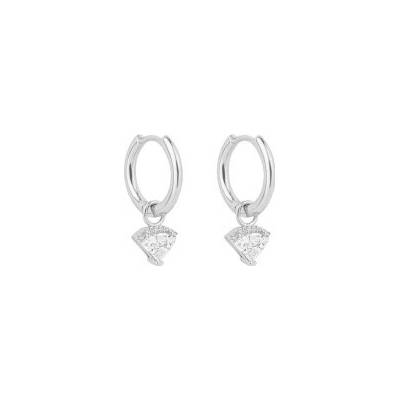 Diamonfire Stříbrné náušnice E6196