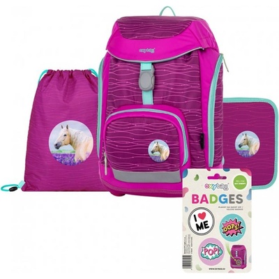 Oxybag OXY Sherpy růžová 4-dílný