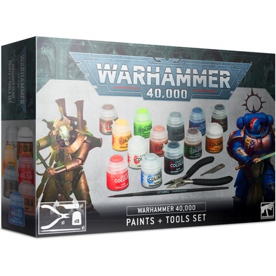 GW Warhammer 40 000 40K PAINTS+TOOLS GER/FRE/ITA/DUT/CZ/SLV – Zboží Mobilmania