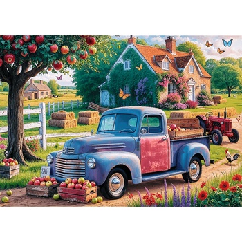 Trefl - Puzzle Premium Plus: Tea Time: Farmer's Car - 500 piese