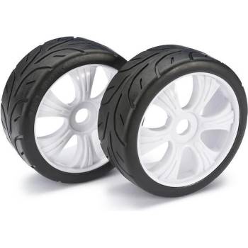 ABSIMA Гуми с джанти асфалтови за бъги Absima Wheel Set LP Buggy "Street" white 1: 8 (2) 2530004 (2530004)