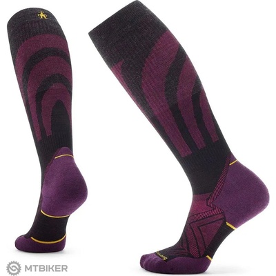 Smartwool Run Targeted Compression čierna fialová