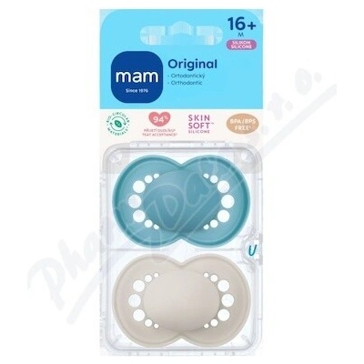 Mam Original cumlík Turquoise/ Grey 2 ks
