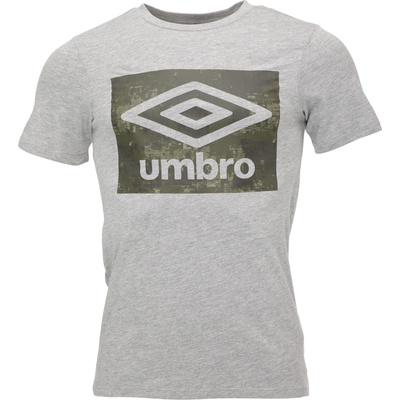 Umbro Layered box Logo Graphic sivé khaki
