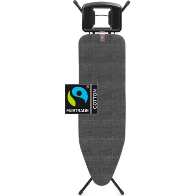Brabantia Маса за гладене Brabantia B 124x38cm с масивна поставка за ютия, Denim Black (1009442)