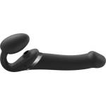 Strap On Me Multi Orgasm Strap-On Vibrator with Licking Stimulator Black L