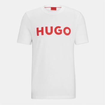 Hugo Тениска Hugo Dulivio T Shirt - White
