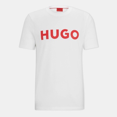 Hugo Тениска Hugo Dulivio T Shirt - White