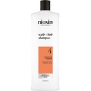 Nioxin System 4 Scalp + Hair Shampoo jemný šampón pre farbené a poškodené vlasy 1000 ml