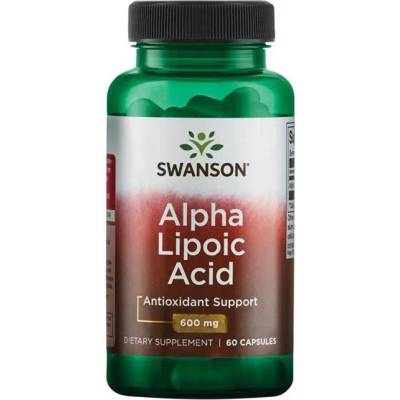 Swanson Alpha Lipoic Acid, 600 mg, 60 капсули, Swanson (SWU167)