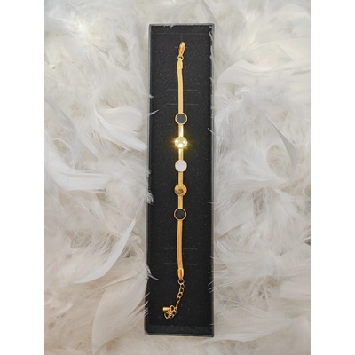 Gella 3.11NAR náramok na ruku dámsky zlatý s okrúhlymi aplikáciami