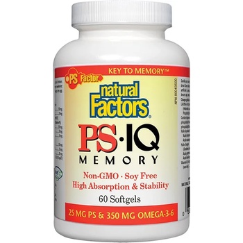 Natural Factors PS-IQ Memory, 498 mg, 60 капсули, Natural Factors (2614 NF)