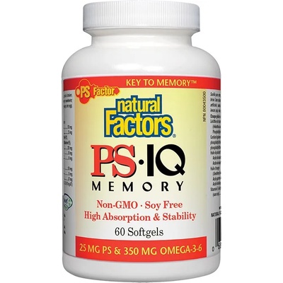 Natural Factors PS-IQ Memory, 498 mg, 60 капсули, Natural Factors (2614 NF)