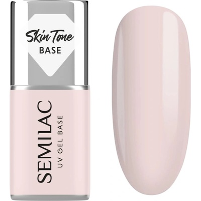 Semilac UV Gel Base Skin Tone Base основен лак за нокти с гел цвят Écru 7ml