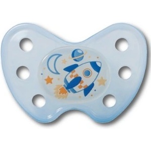 Dentistar Силиконова светеща залъгалка Dentistar - Ракета, размер 2 (22293) - baby
