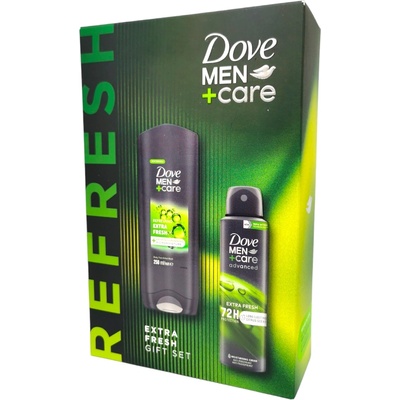 Unilever DOVE подаръчен комплект, Мъжки, Extra fresh, Душ гел, Дезодорант