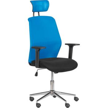 Президентски офис стол Carmen 7535-1 - синьо - черен (3520345_2)