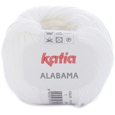 Katia Alabama 1 White Плетива прежда (752-1-KATIA)