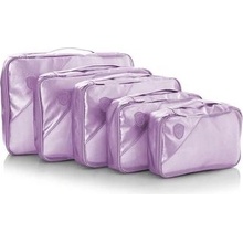 Heys Metallic Packing Cube Lilac 5 kusů