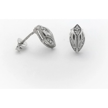 Šperk Holíč strieborné náušnice s kamienkom N95