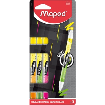 Maped Fluo Peps Duo 3ks