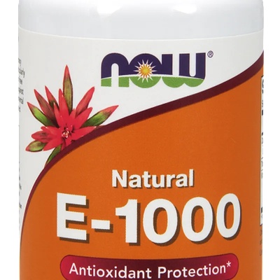 NOW НОУ ФУДС ВИТАМИН Е-1000 iu + ТОКОФЕРОЛ 50 ДРАЖЕТА/ now e-1000 iu with mixed tocopherols, 50 softgels