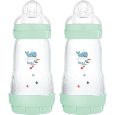 MAM Perfect Star Anti-colic Bottle шише против колики 2m+ Mint 2x260ml