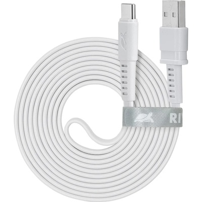 RIVACASE Кабел Rivacase PS6002WT12, от USB A(м) към USB C(м), 1.2m, бял (PS6002WT12)