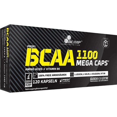 Bcaa Mega Caps 1100, 120 Capsules