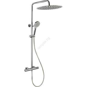 Bath Deluxe Душов комплект с термостатен смесител dragor, лъскав хром (bt0086)