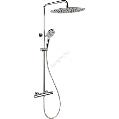 Bath Deluxe Душов комплект с термостатен смесител dragor, лъскав хром (bt0086)